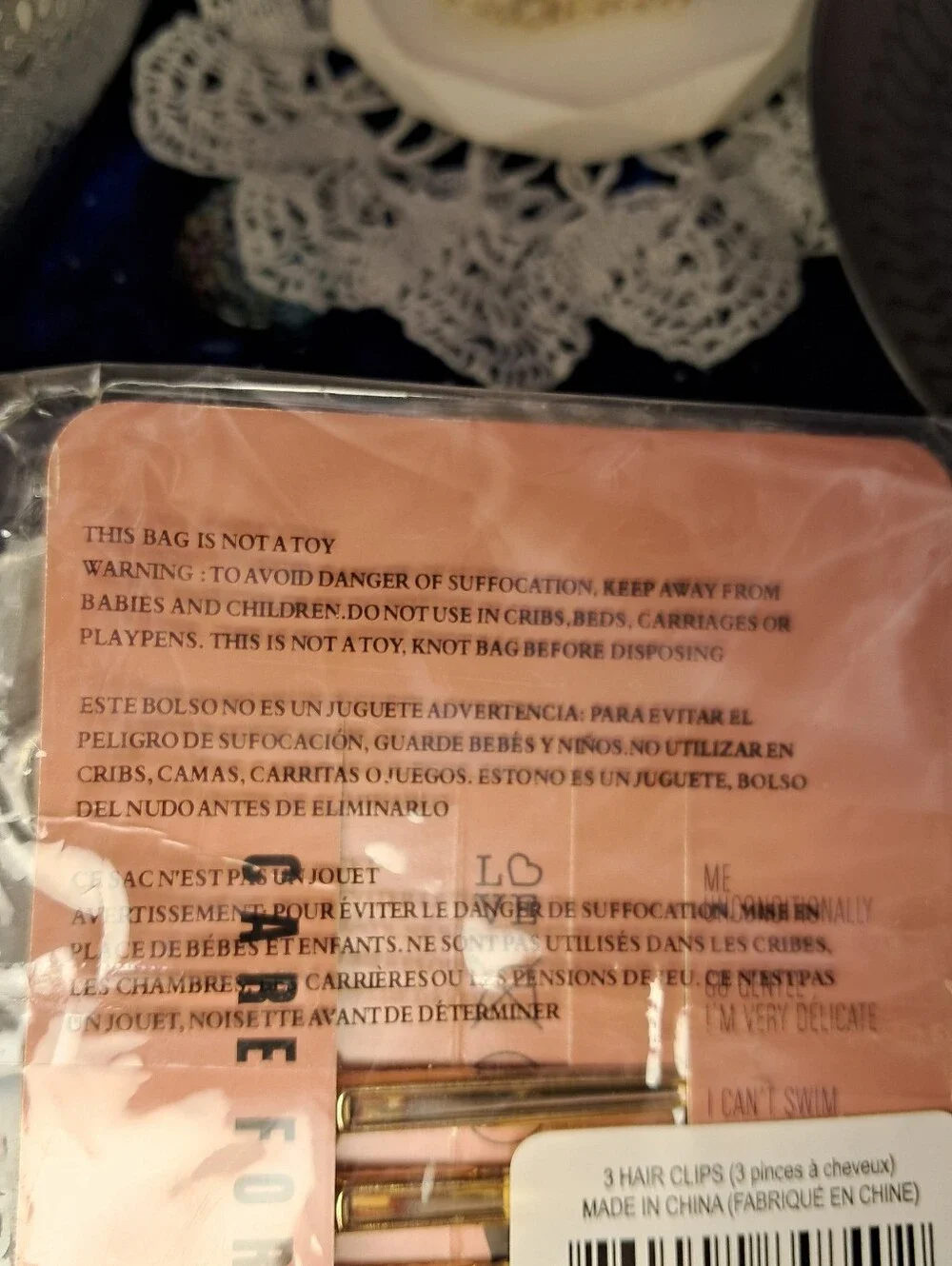 8 Other Reasons Runway Clip Trio & Goldtone Hair Clips (NIP)